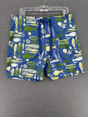 Reyn Spooner Alfred Shaheen Board Shorts Mens 32 6" Aquatic Fish Swim Trunks
